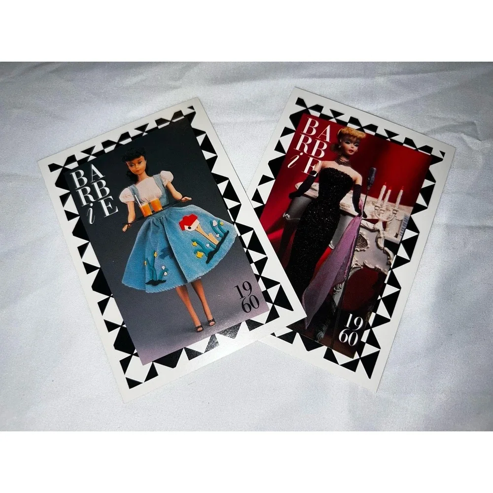 Vintage 1990 Mattel Barbie Trading Cards - Set of 54 - 1959-1989